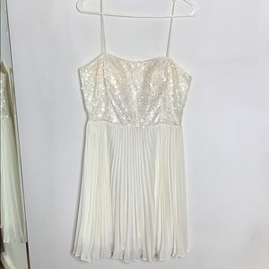 Sequin Pleated Dress